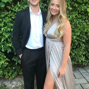 Silver Ties Floor Length Dress